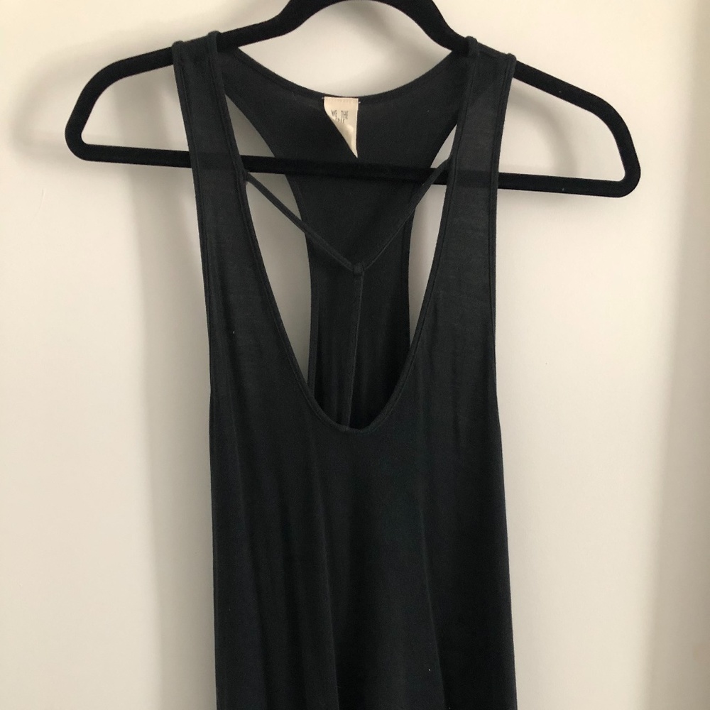 Free People Black Tank Top Size M